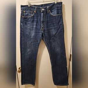 Levi's 505 Jeans Blue Dark Wash Men's Size 36x32